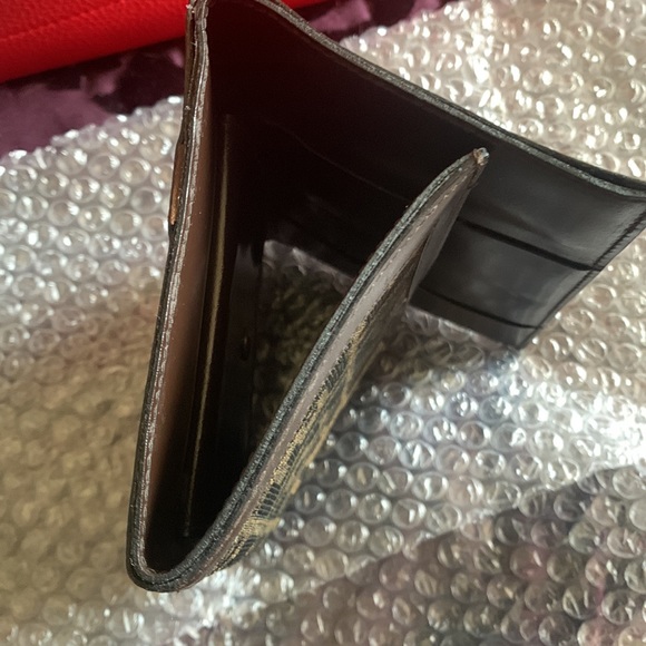Fendi tri fold long wallet canvas and leather - Picture 8 of 10